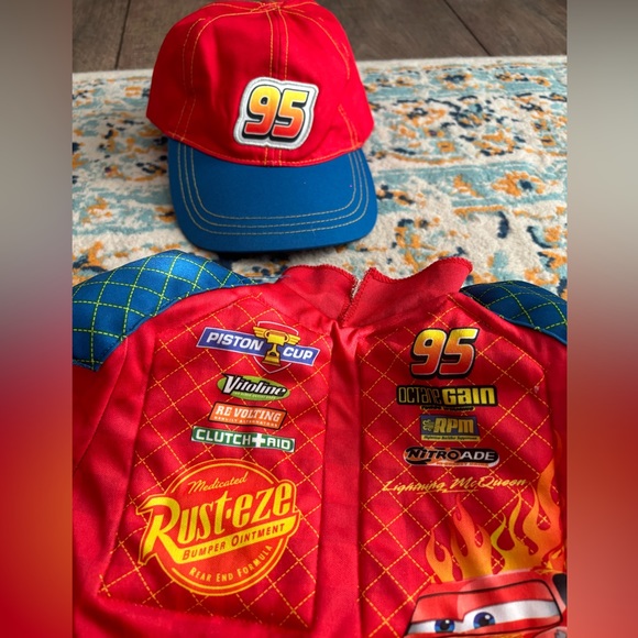 Boys McQueen Halloween Jumpsuit size 3 - Picture 3 of 5